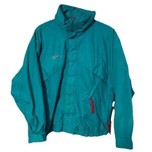 Vintage Columbia Whirlibird Ski Coat Jacket Mens L Radial Teal Retro Outdoor